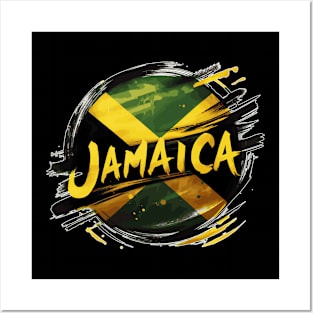 Jamaica Pride Jamaican Flag Souvenir Love Travel Posters and Art